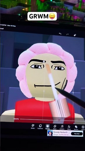 roblox ASMR baddie GRWM🫧😝 #roblox #ASMR #robloxgameplay