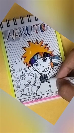 Naruto drawing 😁🥷🏼🥋 | #shorts #naruto #animeart #tutorial #easytodraw #anime #drawing