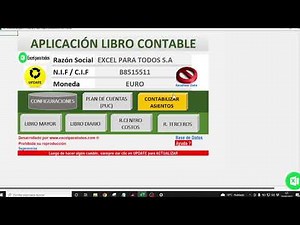 Plantilla Contabilidad en Excel | libro Mayor y menor excel ⚖