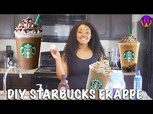 How to Make Homemade STARBUCKS FRAPPUCCINO! | (DIY)