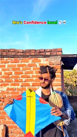 Aryan kalvin kite flying 😅 #patang #kite #kiteflying #kitelover #patangbazi.