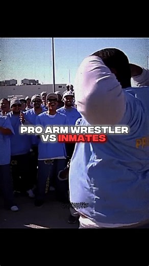 TRENjoyerz on Instagram: "Pro Arm Wrestler vs Prison Inmates ☠️ #gym #armwrestling #prison #inmate #strength #trend #edit #fyp #reels"