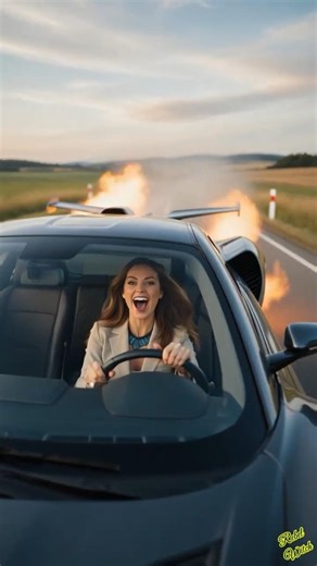 She flipped a hidden switch… #supercar #magic #transformation