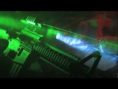 Tactical Scope with Green Laser and Flashlight by Barska