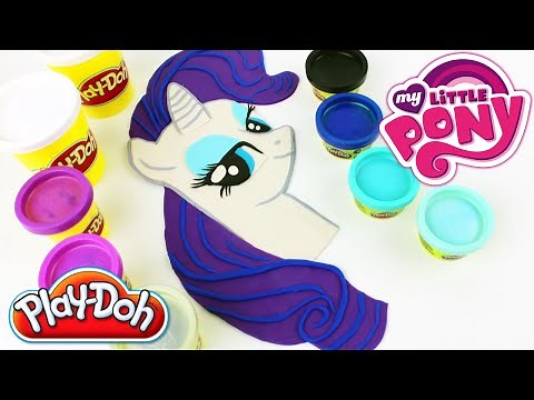 ♥ Play Doh My Little Pony Rarity How to Make MLP Rarity Plasticine Creation