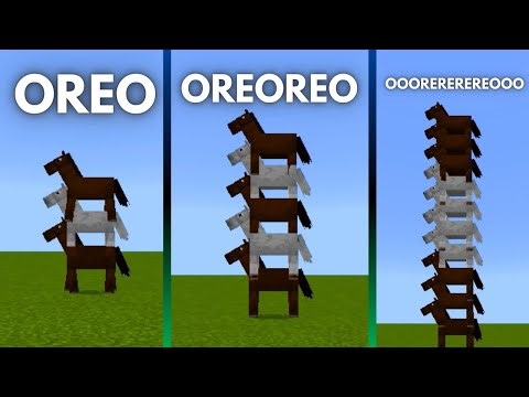 OREO MEME BUT ITS MINECRAFT HORSES