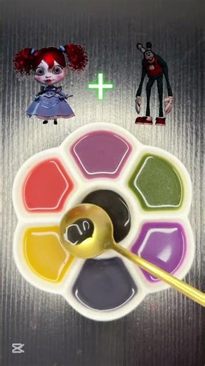 Poppy Playtime Color Mixing - Lets Guess the Final Color?!#colormix #satisfying #poppyplaytime #fyp