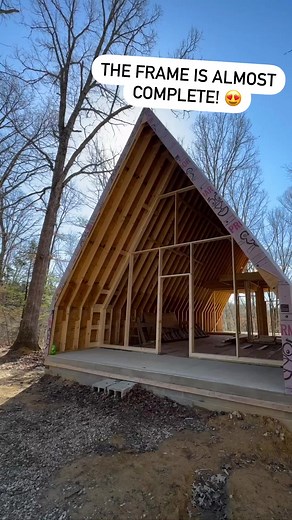 Our A-frame Airbnb in Hocking Hills, Ohio is so close to being completed!✨Keep your eyes 👀 open for more updates this weekend! 😏 To book follow the link in our bio!•••#modernaframe #airbnb #vacationrental #interiordesign #thehockinghills #loganohio #oldmanscave #luxurycabin #uniquecabin | Creative-Cabins