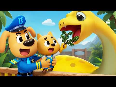 Going to the Dinosaur Museum 🦖 | Children's Cartoons | Labrador Police Chief | BabyBus English