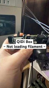 Qidi Box not loading filament? Watch this video first.