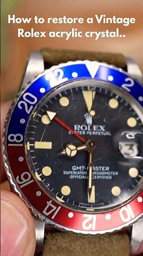 How to remove scratches from your vintage Rolex acrylic plastic crystal by using Milano Straps kit