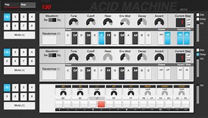 Acid machine Beta: Free Download (Drums, online, Synth Analogue/Subtractive) • Audio Plugins for Free