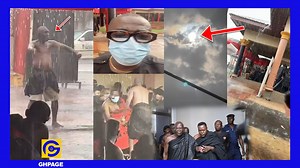 Kete dancer commands rain to stop falling live on camera infront of Kwaku Oteng at a funeral in Ksi | Ghanapage