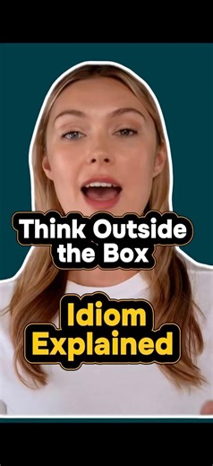 Think Outside the Box Meaning | English Idiom #english #englishvocabulary