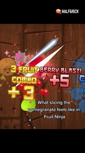 Experience Fruit Ninja's Pomegranate Slicing Fun