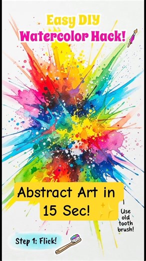 “Easy & fun abstract art tutorial! #shorts #AnusCanvas #ArtHack #WatercolorMagic”