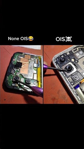 OIS☠️ vs Non-OIS🤡 Camera | Hardware Difference #shorts #tech #repairing