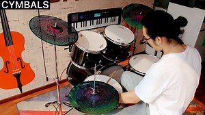 Watch Low Volume Cymbal Pack, Quiet Practice Cymbal Set ﹙Rainbow﹚ on Amazon Live