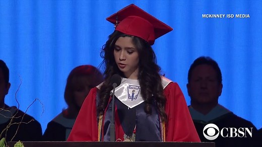Valedictorian reveals she's undocumented in graduation speech