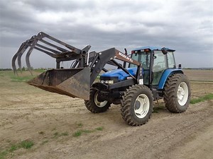 1998 Ford/New Holland 8160 MFWD Tractor W/Cab Woods DuAl 255 Quick Attach Loader | Agriculture