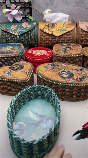 You can learn this basket easy with jute rope and PVC board at home 9