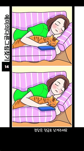 【Spot the Difference/Brain Training/Dementia Prevention】【Find the 3 Differences/Puzzle】