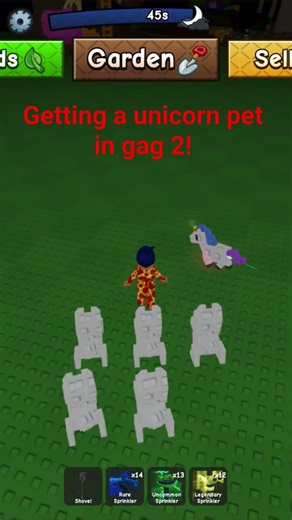 Getting a unicorn pet in grow a garden 2! #growagarden #growagarden2 #gag #gag2 #roblox