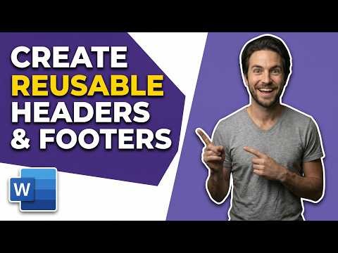 How To Create Reusable Headers And Footers In Microsoft Word (Easy Guide)