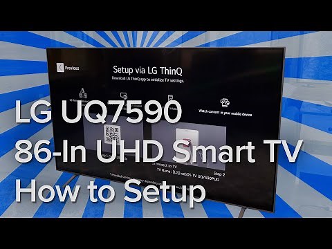 LG UQ7590 86-Inch Class UHD 4k Smart TV - Setup Overview