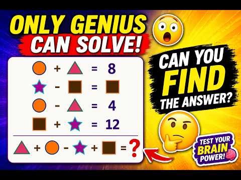 Solve This Tricky Logic Puzzle in 10 Seconds! 🧠🔥 Only Genius Can Solve