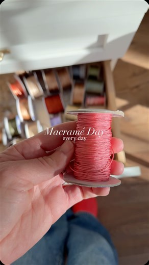 WWG | Beach Bridal Bespoke & Permanent Jewelry on Instagram: "Macramé day, every day. My mum taught me how to macramé on seaweed at the beach when I was young (cue “Down by the Bay, where the watermelons grow” 🎶). While our studio has grown beyond fiber alone, there’s still something deeply meditative about returning to it. It’s where our hands slow down, our roots in fiber art live on, and the care behind every piece begins. You’ll find Tilly and me in the studio, knotting with intention - sen