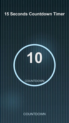 15 Second Timer | Visual Countdown