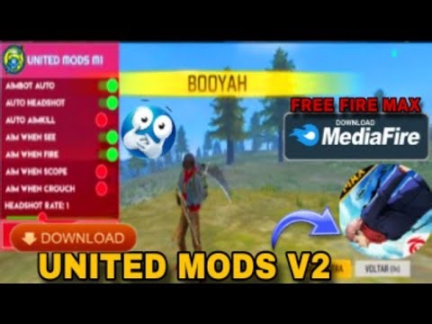 UNITED MODS V2 ATUALIZADO FREE FIRE MAX 🔥 NOVO MOD MENU ANTI BAN 2026!