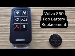 How To Replace or Change Volvo S60 Remote Key Fob Battery 2016 - 2018