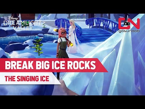 How to Break Big Ice Rocks Disney Dreamlight Valley
