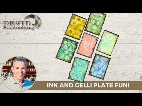 👉 Grungy Distressed ATCs with a Gelli Plate | Mixed Media Artist Trading Cards Tutorial