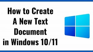 How to create a new text document in windows 11