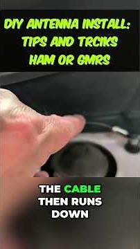 DIY Antenna Install: Secret Grommet Trick! #shorts #hamradio #gmrs