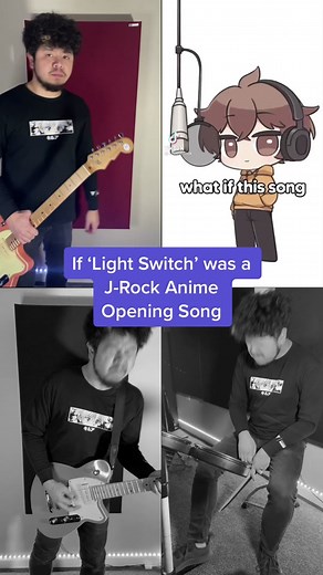 My most viral video of 2022. Thanks for the love 🖤 #lightswitch #japanese #jrock #animeopening #charlieputh Light Switch Japanese J-Rock Cover
