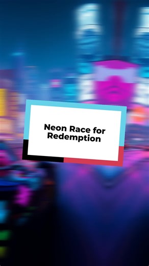 Neon Race for Redemption... #Cyberpunk #StreetRacing
