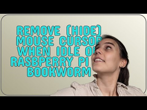 Raspberrypi: Remove (hide) mouse cursor when idle on Rasbperry Pi OS Bookworm