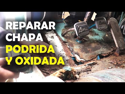 47# Reparación Chapa SIN SOLDAR: Suelo Podrido, Oxidado y con Agujeros | Al Son de mi Furgón