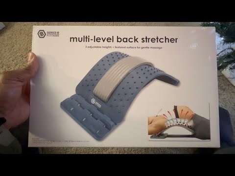 Multi-Level Back Stretcher, Series 8 Fitness, Relieves Back Pain & Stiffness, 3 Adjustable Heights