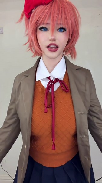 Exploring Sayori from Doki Doki Literature Club Cosplay