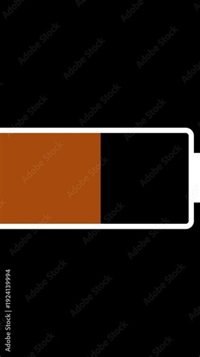 Low battery indicator symbol red warning energy depletion power low charge empty device power off concept