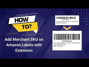 Insert Merchant SKU on Amazon FBA Labels with Label Resizer Extension