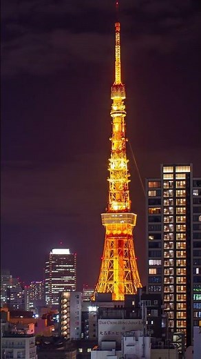 Tokyo Tower Close-Up 4K
