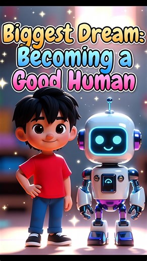 Biggest Dream: Becoming a Good Human | Inspiring AI Robot story