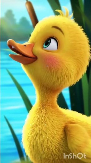 Cute Yellow Duck Story – Baby Duck’s First Swim 🐤💛 Kids Animated Short #shortsfeed #shorts