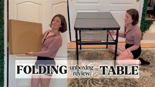 Watch Unboxing, Setup & Real-Use Review of this Folding Table! on Amazon Live
